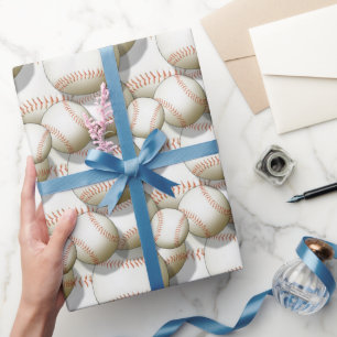 Baseball Pattern All Occasion Cadeaupapier
