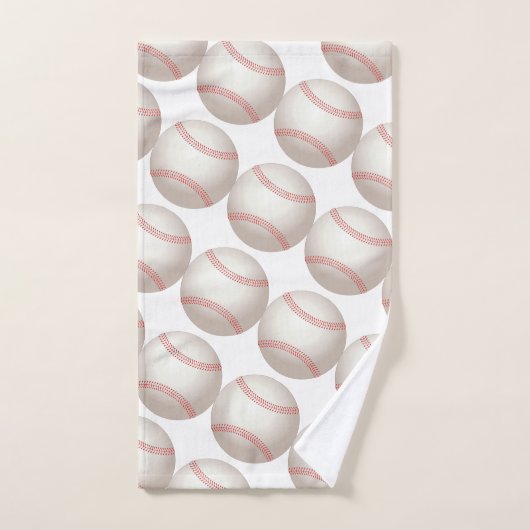 Baseball Pattern Bathroom Towel Set Bad Handdoek (Handdoek)