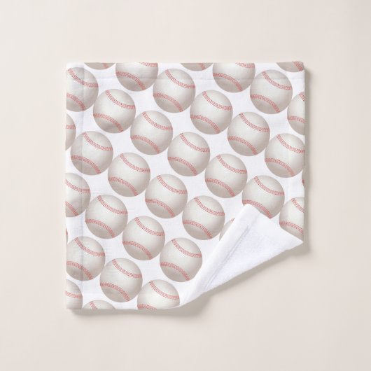 Baseball Pattern Bathroom Towel Set Bad Handdoek (Wasdoekje)