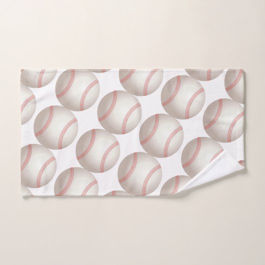 Baseball Pattern Bathroom Towel Set Bad Handdoek (Handdoek)