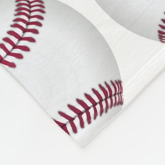 Baseball Pattern Personalized Fleece Blanket (Hoek)