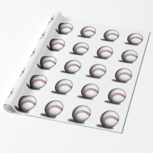 Baseball Pattern Wrapping Paper Cadeaupapier
