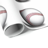 Baseball Pattern Wrapping Paper Cadeaupapier (Rol Hoek)