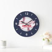 Baseball personaliseren grote klok (Huis)