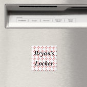 Baseball Personalized Locker Magneet (Insitu (Vaatwasser))