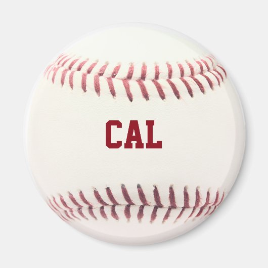 Baseball Personalized Magnet Magneet (Voorkant)