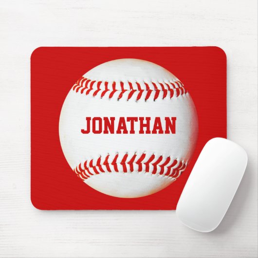Baseball Personalized Mousepad Muismat (Met muis)