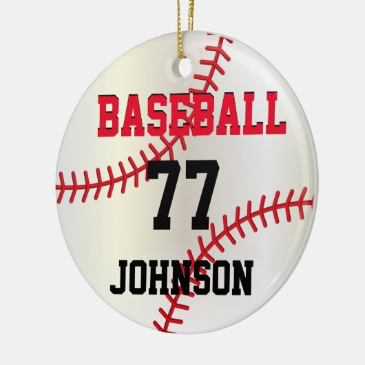 Baseball Personalized Ornament (Links)