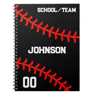 Baseball Personalized Team Sport  Notitieboek