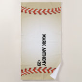 Baseball personnalisé / serviette de plage Softbal (Devant)