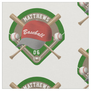 Baseball Pet Bats Diamond Persoonlijk Naam Number Stof