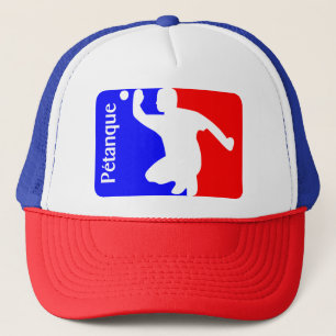 Baseball-pet met de Petanque Americaine-logo. Trucker Pet