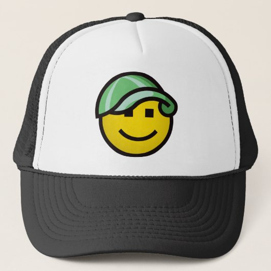 Baseball Pet Smilie - Green (Voorkant)