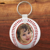 Baseball Photo Lijst Sjabloon Sleutelhanger (Voorkant)