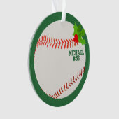 Baseball photo personnalisée Noël (devant)