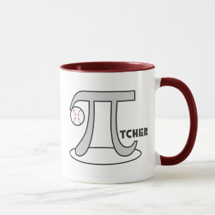 Baseball Pi-tcher Wiskunde Theme Mok Funny Pi Day