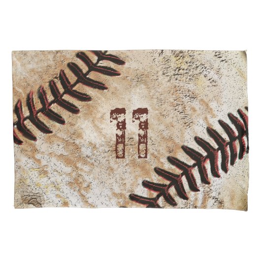Baseball Pillow Hoesje, je Jersey nummer Kussensloop (Voorkant)