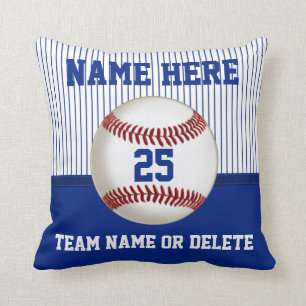 Baseball Pillow - persoonlijke naam, nummer, team Kussen