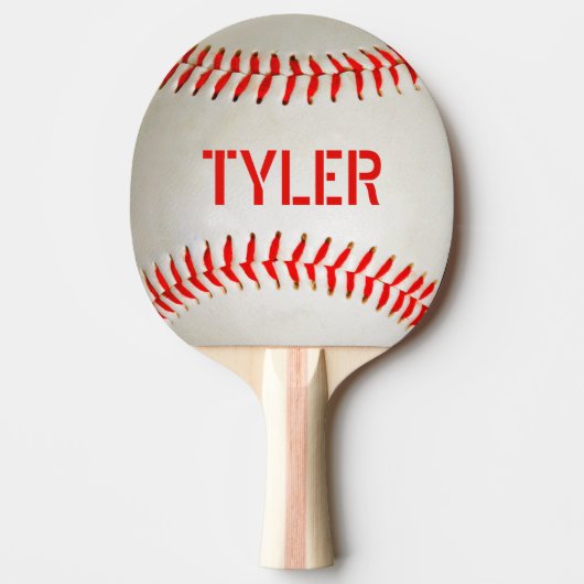 Baseball Ping Pong personaliseren Paddle Tafeltennisbatje (Voorkant)