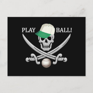 Baseball Pirate briefkaart