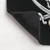 Baseball Pirate mousepad Muismat (Hoek)