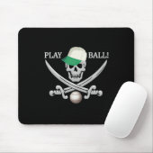 Baseball Pirate mousepad Muismat (Met muis)