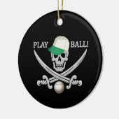 Baseball Pirate ornament (Links)
