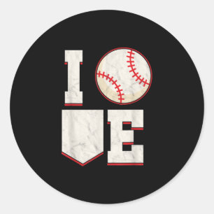 Baseball Pitcher Catcher Batter Softball Sports Ronde Sticker