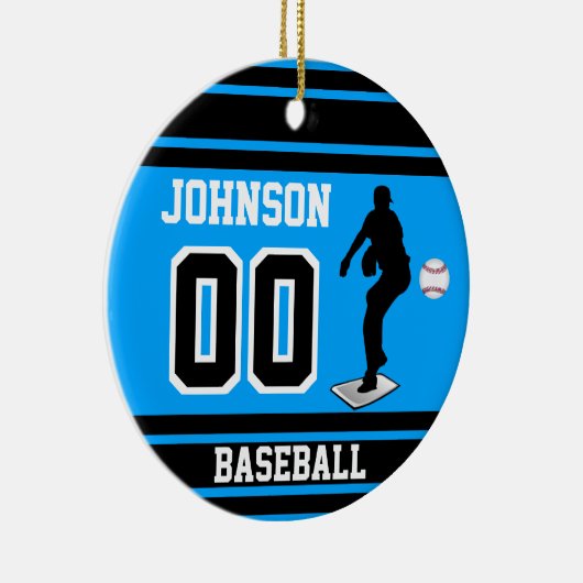 Baseball Pitcher | Creëer uw eigen Keramisch Ornament (Rechts)