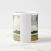 Baseball Pitcher op Mound van Jay Throckmorton Jumbo Mok (Voorkant)