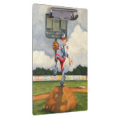 Baseball Pitcher op Mound van Jay Throckmorton Klembord (Rechts)