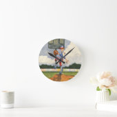 Baseball Pitcher op Mound van Jay Throckmorton Ronde Klok (Huis)