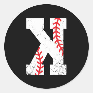 Baseball Pitcher Strikeout K Ronde Sticker