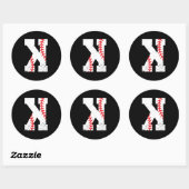 Baseball Pitcher Strikeout K Ronde Sticker (Vel)