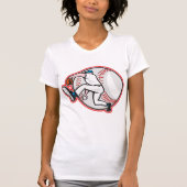Baseball Pitcher Vrouwen T-shirt (Voorkant)