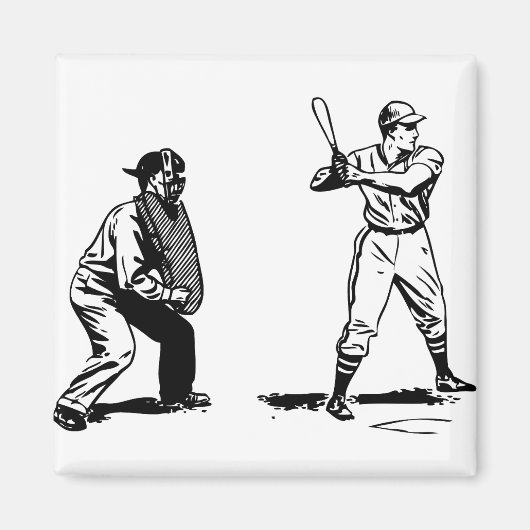Baseball Player 1 Magneet (Voorkant)