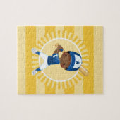 Baseball Player - African American Boy Legpuzzel (Horizontaal)