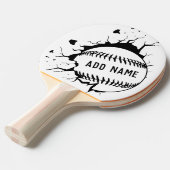 Baseball Player Coach - Vette moderne tekening Tafeltennisbatje (Voorkant Gekanteld)