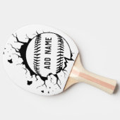 Baseball Player Coach - Vette moderne tekening Tafeltennisbatje (Zijkant)