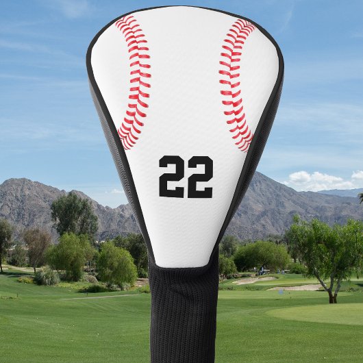 Baseball Player Custom Jersey Number of Initiaal Golfheadcover