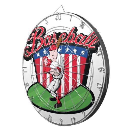 Baseball Player Dartbord (Voorkant Rechts)