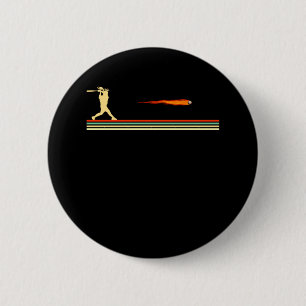 Baseball Player Daugher Funny Softball Batter Girl Ronde Button 5,7 Cm