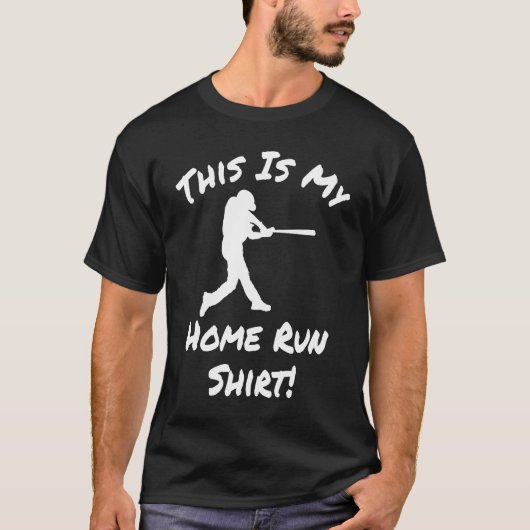 Baseball Player Homerun T-shirt (Voorkant)