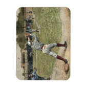 Baseball Player is op de tweede basis uitgevallen Magneet (Verticaal)