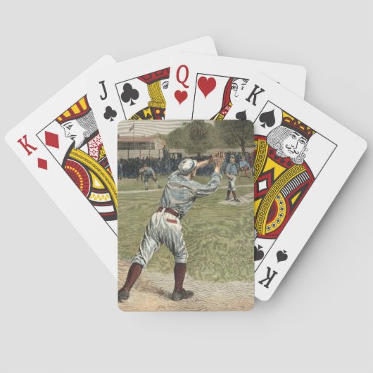 Baseball Player is op de tweede basis uitgevallen Pokerkaarten (Achterkant)