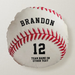Baseball Player Name Number Personated Rond Kussen
