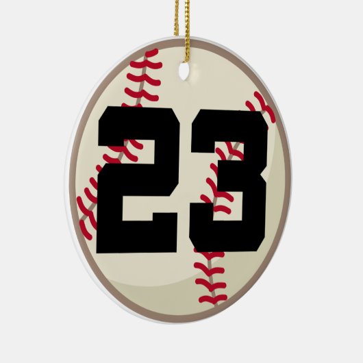 Baseball Player Number 23 Ornament (Rechts)