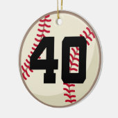 Baseball Player Number 40 Ornament (Links)