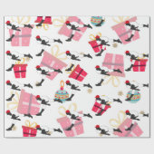 Baseball Player op kerstcadeau Cadeaupapier (Vlak)