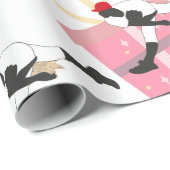 Baseball Player op kerstcadeau Cadeaupapier (Rol Hoek)